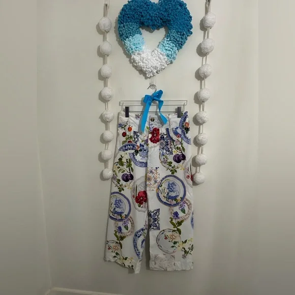 Anthropologie The Colette Wide Leg Cropped Pants by Maeve - Picture 10 of 13